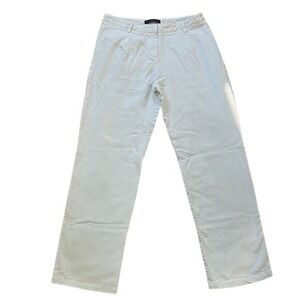 Brandy Melville White Viscose Linen Blend Straight Leg Pants MH270-Z260 Womens